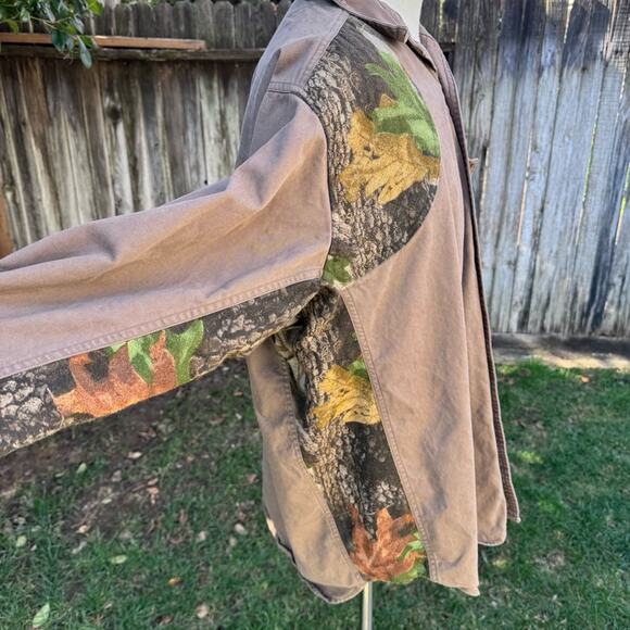 Pro Gear by Wrangler Hunting Brown Camo Long Sleeve Shooting Shirt Men's XL - Picture 5 of 11